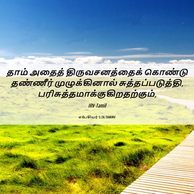 Picture 06 - எபேசியர் 5:26 TAMIRV - தாம் அதைத் - Bible Verse Picture