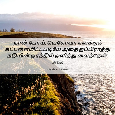 Picture 06 - எரேமியா 13:5 TAMIRV - நான் போய், யெகோவா - Bible Verse Picture