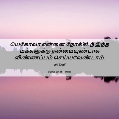Picture 06 - எரேமியா 14:11 TAMIRV - யெகோவா என்னை - Bible Verse Picture
