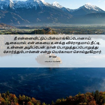 Picture 06 - எரேமியா 15:6 TAMIRV - நீ என்னைவிட்டுப் - Bible Verse Picture