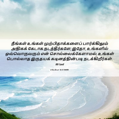 Picture 06 - எரேமியா 16:12 TAMIRV - நீங்கள் உங்கள் - Bible Verse Picture