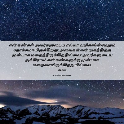 Picture 06 - எரேமியா 16:17 TAMIRV - என் கண்கள் - Bible Verse Picture