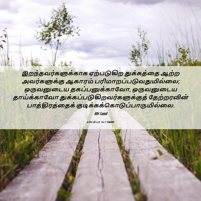 Picture 06 - எரேமியா 16:7 TAMIRV - இறந்தவர்களுக்காக - Bible Verse Picture