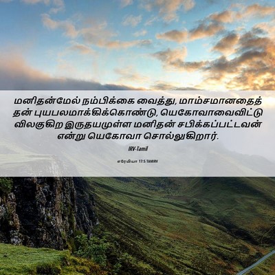 Picture 06 - எரேமியா 17:5 TAMIRV - மனிதன்மேல் - Bible Verse Picture