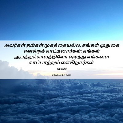 Picture 06 - எரேமியா 2:27 TAMIRV - அவர்கள் தங்கள் - Bible Verse Picture