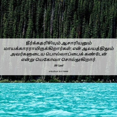 Picture 06 - எரேமியா 23:11 TAMIRV - தீர்க்கதரிசியும் - Bible Verse Picture