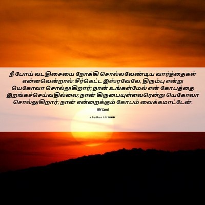 Picture 06 - எரேமியா 3:12 TAMIRV - நீ போய் வடதிசையை - Bible Verse Picture