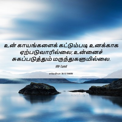 Picture 06 - எரேமியா 30:13 TAMIRV - உன் காயங்களைக் - Bible Verse Picture