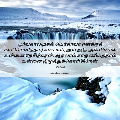 Picture 06 - எரேமியா 31:3 TAMIRV - பூர்வகாலமுதல் - Bible Verse Picture