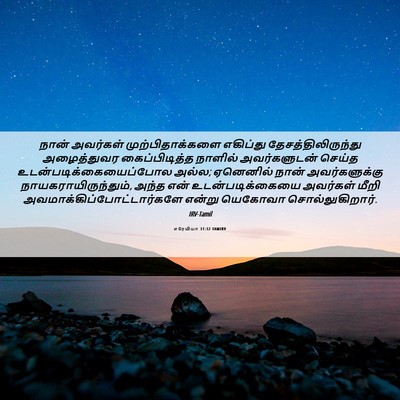 Picture 06 - எரேமியா 31:32 TAMIRV - நான் அவர்கள் - Bible Verse Picture