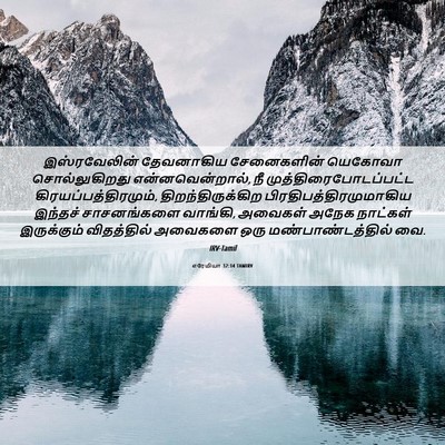Picture 06 - எரேமியா 32:14 TAMIRV - இஸ்ரவேலின் - Bible Verse Picture