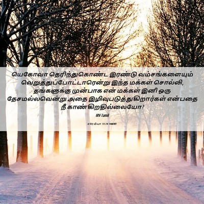 Picture 06 - எரேமியா 33:24 TAMIRV - யெகோவா - Bible Verse Picture
