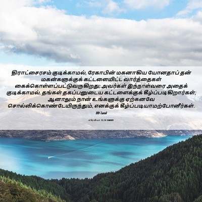 Picture 06 - எரேமியா 35:14 TAMIRV - திராட்சைரசம் - Bible Verse Picture