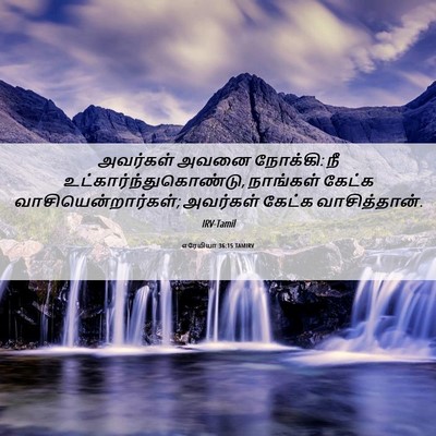 Picture 06 - எரேமியா 36:15 TAMIRV - அவர்கள் அவனை - Bible Verse Picture