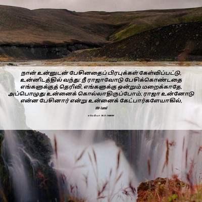 Picture 06 - எரேமியா 38:25 TAMIRV - நான் உன்னுடன் - Bible Verse Picture