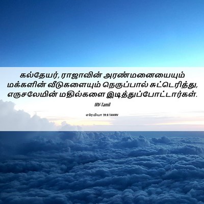 Picture 06 - எரேமியா 39:8 TAMIRV - கல்தேயர், - Bible Verse Picture
