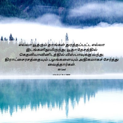 Picture 06 - எரேமியா 40:12 TAMIRV - எல்லா யூதரும் - Bible Verse Picture
