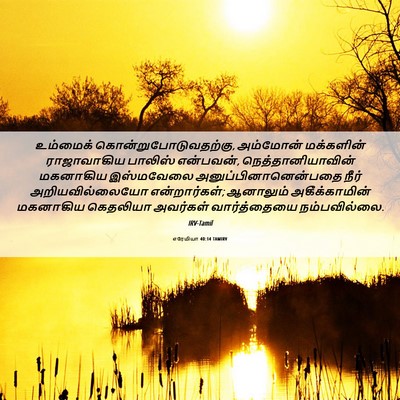 Picture 06 - எரேமியா 40:14 TAMIRV - உம்மைக் - Bible Verse Picture