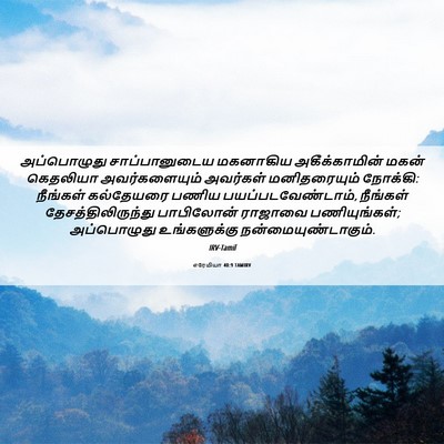 Picture 06 - எரேமியா 40:9 TAMIRV - அப்பொழுது - Bible Verse Picture