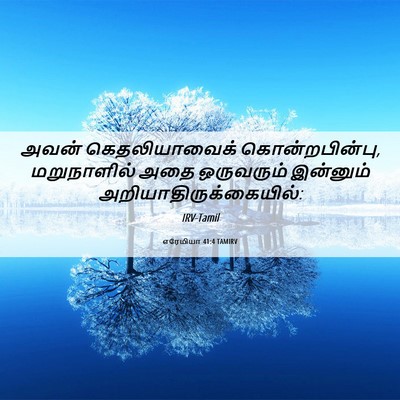 Picture 06 - எரேமியா 41:4 TAMIRV - அவன் கெதலியாவைக் - Bible Verse Picture