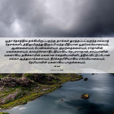 Picture 06 - எரேமியா 43:5 TAMIRV - யூதா தேசத்தில் - Bible Verse Picture