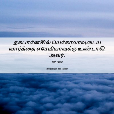 Picture 06 - எரேமியா 43:8 TAMIRV - தகபானேசில் - Bible Verse Picture