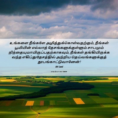 Picture 06 - எரேமியா 44:8 TAMIRV - உங்களை நீங்களே - Bible Verse Picture
