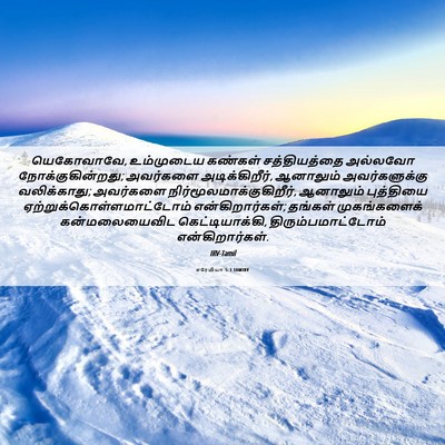 Picture 06 - எரேமியா 5:3 TAMIRV - யெகோவாவே, - Bible Verse Picture