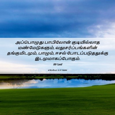 Picture 06 - எரேமியா 51:37 TAMIRV - அப்பொழுது - Bible Verse Picture