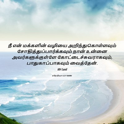 Picture 06 - எரேமியா 6:27 TAMIRV - நீ என் மக்களின் - Bible Verse Picture