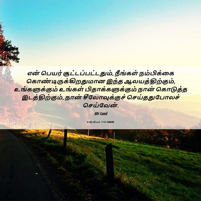 Picture 06 - எரேமியா 7:14 TAMIRV - என் பெயர் - Bible Verse Picture
