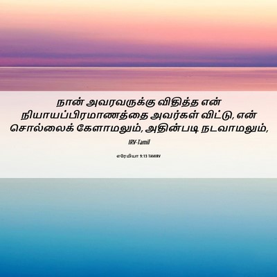Picture 06 - எரேமியா 9:13 TAMIRV - நான் அவரவருக்கு - Bible Verse Picture