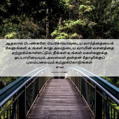 Picture 06 - எரேமியா 9:20 TAMIRV - ஆதலால் பெண்களே, - Bible Verse Picture