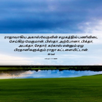 Picture 06 - எஸ்தர் 1:11 TAMIRV - ராஜாவாகிய - Bible Verse Picture