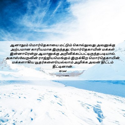 Picture 06 - எஸ்தர் 3:6 TAMIRV - ஆனாலும் - Bible Verse Picture
