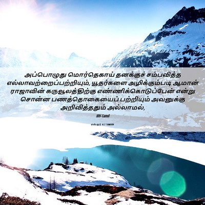 Picture 06 - எஸ்தர் 4:7 TAMIRV - அப்பொழுது - Bible Verse Picture