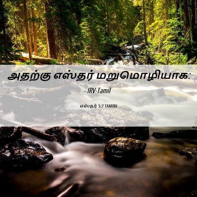 Picture 06 - எஸ்தர் 5:7 TAMIRV - அதற்கு எஸ்தர் - Bible Verse Picture