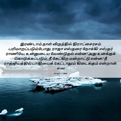 Picture 06 - எஸ்தர் 7:2 TAMIRV - இரண்டாம் நாள் - Bible Verse Picture