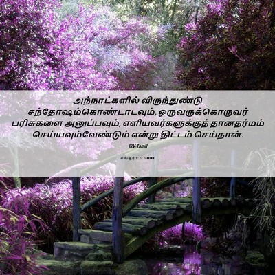 Picture 06 - எஸ்தர் 9:22 TAMIRV - அந்நாட்களில் - Bible Verse Picture