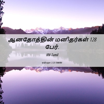 Picture 06 - எஸ்றா 2:23 TAMIRV - ஆனதோத்தின் - Bible Verse Picture