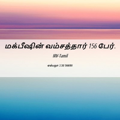 Picture 06 - எஸ்றா 2:30 TAMIRV - மக்பீஷின் - Bible Verse Picture