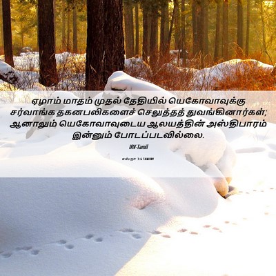 Picture 06 - எஸ்றா 3:6 TAMIRV - ஏழாம் மாதம் முதல் - Bible Verse Picture