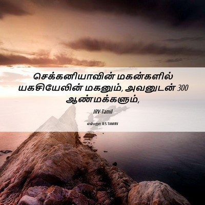 Picture 06 - எஸ்றா 8:5 TAMIRV - செக்கனியாவின் - Bible Verse Picture