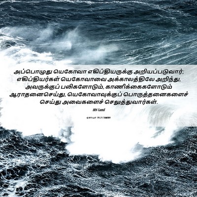 Picture 06 - ஏசாயா 19:21 TAMIRV - அப்பொழுது யெகோவா - Bible Verse Picture