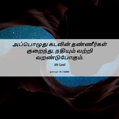 Picture 06 - ஏசாயா 19:5 TAMIRV - அப்பொழுது கடலின் - Bible Verse Picture