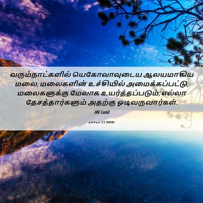 Picture 06 - ஏசாயா 2:2 TAMIRV - வரும்நாட்களில் - Bible Verse Picture