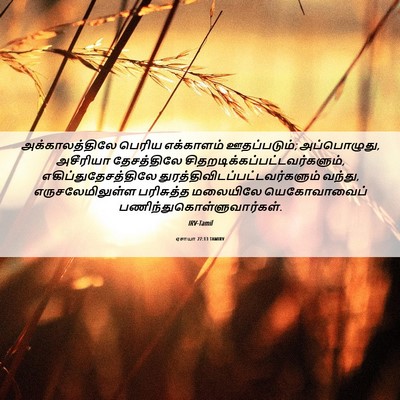 Picture 06 - ஏசாயா 27:13 TAMIRV - அக்காலத்திலே - Bible Verse Picture