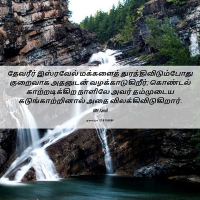 Picture 06 - ஏசாயா 27:8 TAMIRV - தேவரீர் இஸ்ரவேல் - Bible Verse Picture