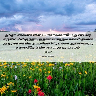Picture 06 - ஏசாயா 3:1 TAMIRV - இதோ, சேனைகளின் - Bible Verse Picture