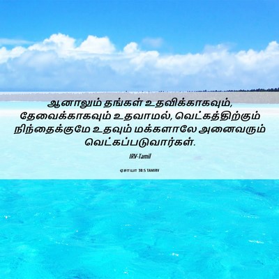 Picture 06 - ஏசாயா 30:5 TAMIRV - ஆனாலும் தங்கள் - Bible Verse Picture